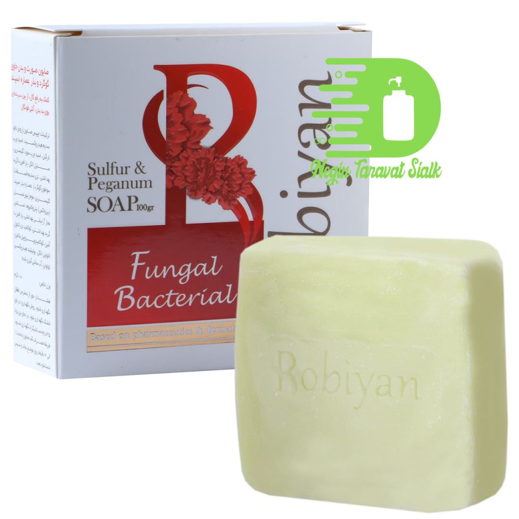 صابون صورت و بدن حاوی گوگرد و عصاره بذر اسپند روبیان